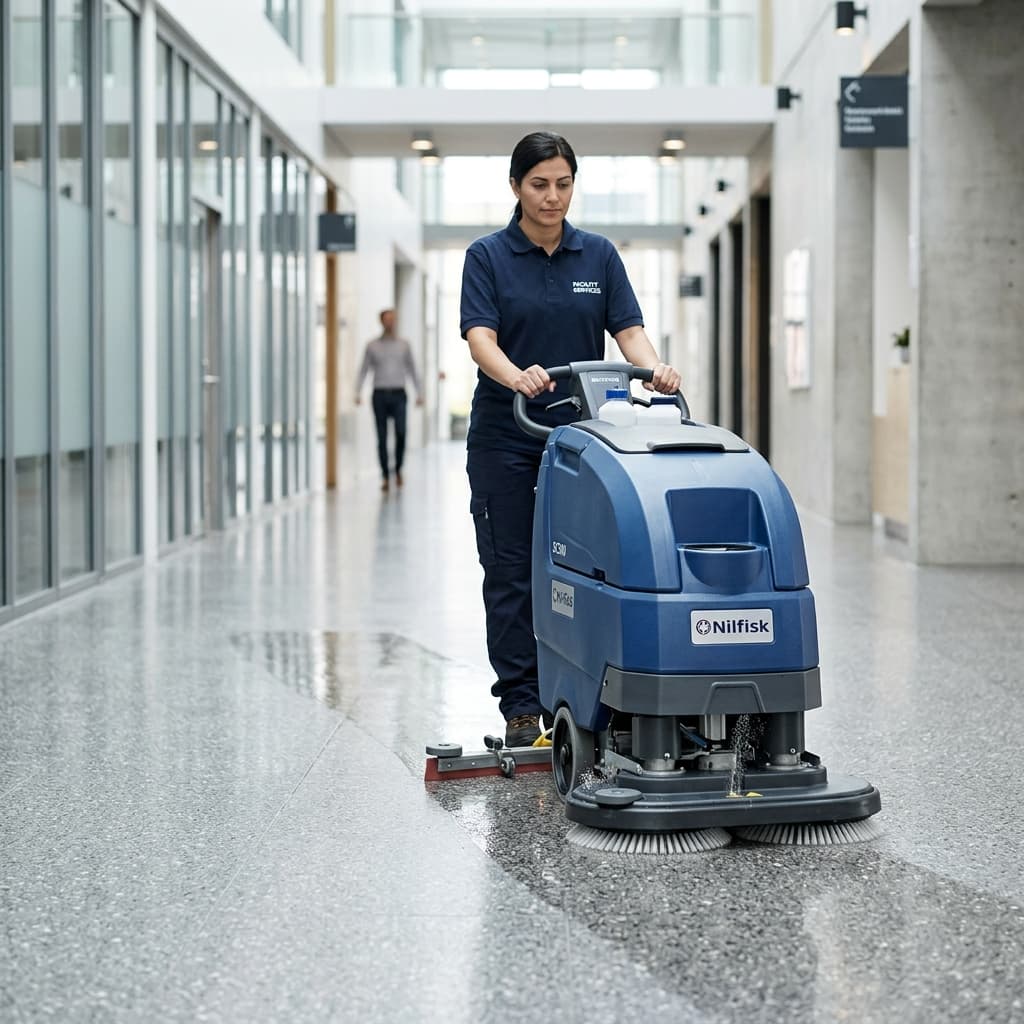 Commercial Floor Scrubber